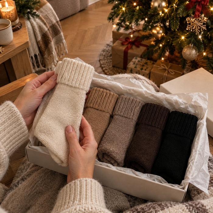 Kuschelsocken als Weihnachtsgeschenk