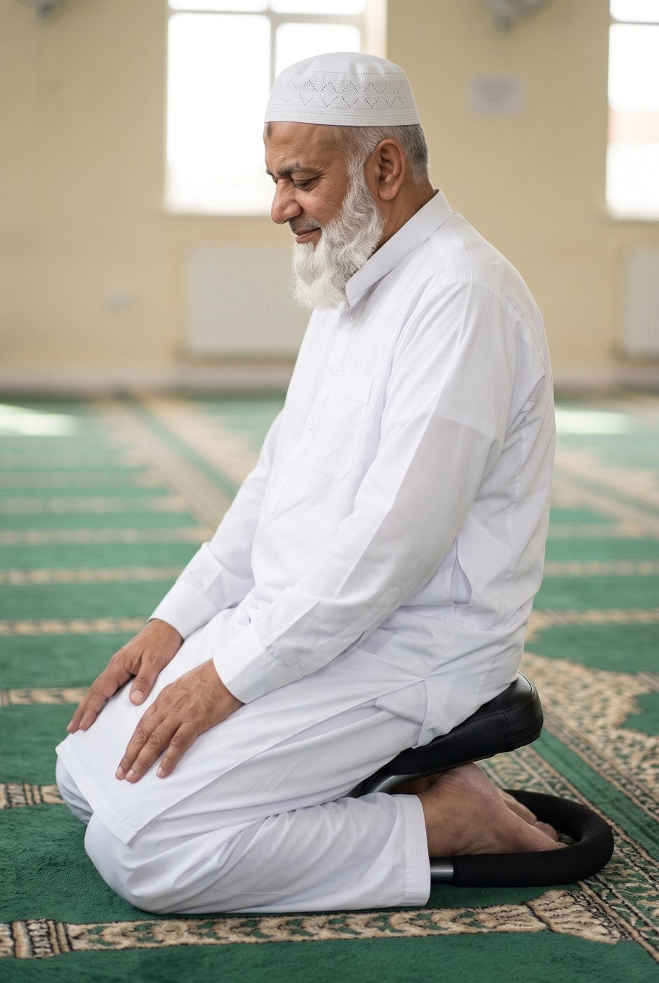 Praying on the Sujud Stool