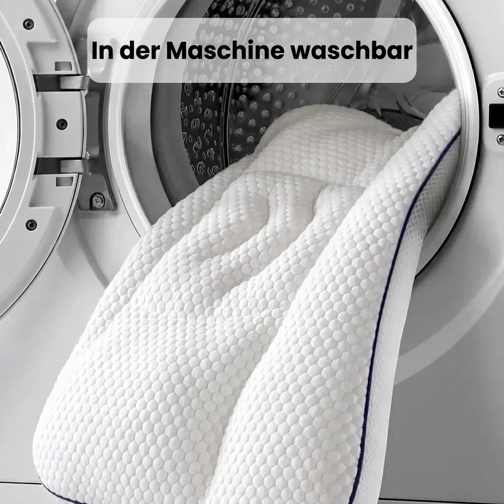 Ein Kinderpolster, das den Nacken die ganze Nacht besser stützt.