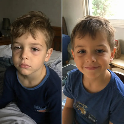 Ein Kinderpolster, das den Nacken die ganze Nacht besser stützt.