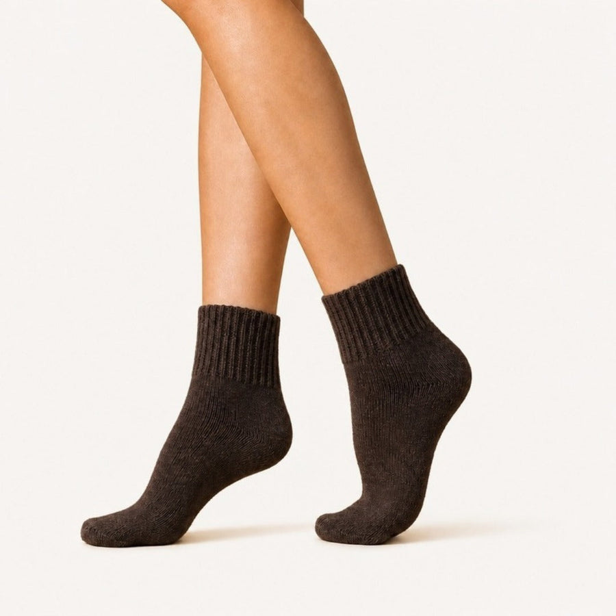 Espressofarbene Kuschelsocken
