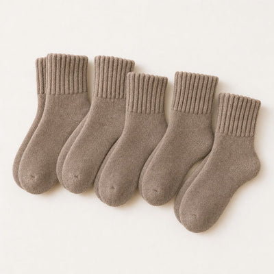 Kuschelsocken in Taupe